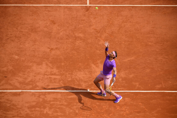 Rafael Nadal affronte et bat Grigor Dimitrov lors du tournoi de tennis Rolex Monte Carlo Masters 2021 à Monaco, le 15 avril 2021. © Antoine Couvercelle/Panoramic/Bestimage