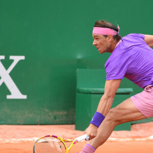 Rafael Nadal affronte et bat Federico Delbonis lors du tournoi de tennis Rolex Monte Carlo Masters 2021. Monaco, le 14 avril 2021.