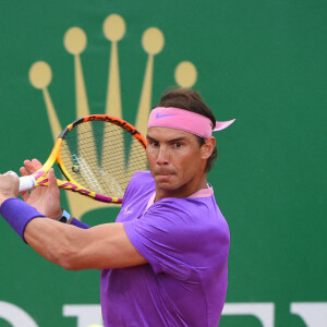 Rafael Nadal affronte et bat Federico Delbonis lors du tournoi de tennis Rolex Monte Carlo Masters 2021. Monaco, le 14 avril 2021.