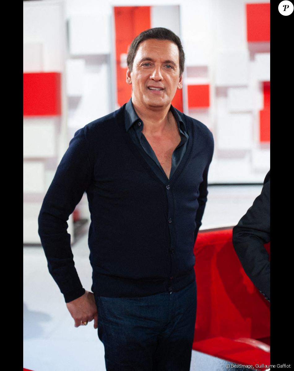 Exclusif - Dany Brillant - Enregistrement de l'émission Vivement dimanche au studio Gabriel, presentée par Michel Drucker. © Guillaume Gaffiot / Bestimage
