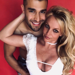 Britney Spears et son compagnon Sam Asghari. Mars 2020.
