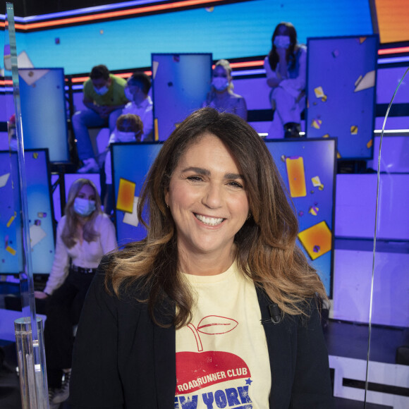 Exclusif - Valérie Bénaïm - Enregistrement de l'émission "TPMP (Touche Pas à Mon Poste)", présentée par C.Hanouna et diffusée en direct sur C8 le 12 avril © Jack Tribeca / Bestimage