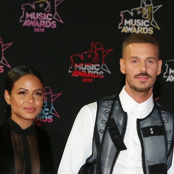 Christina Milian enceinte et Matt Pokora (M. Pokora) - 21ème édition des NRJ Music Awards au Palais des festivals à Cannes le 9 novembre 2019. © Dominique Jacovides/Bestimage 