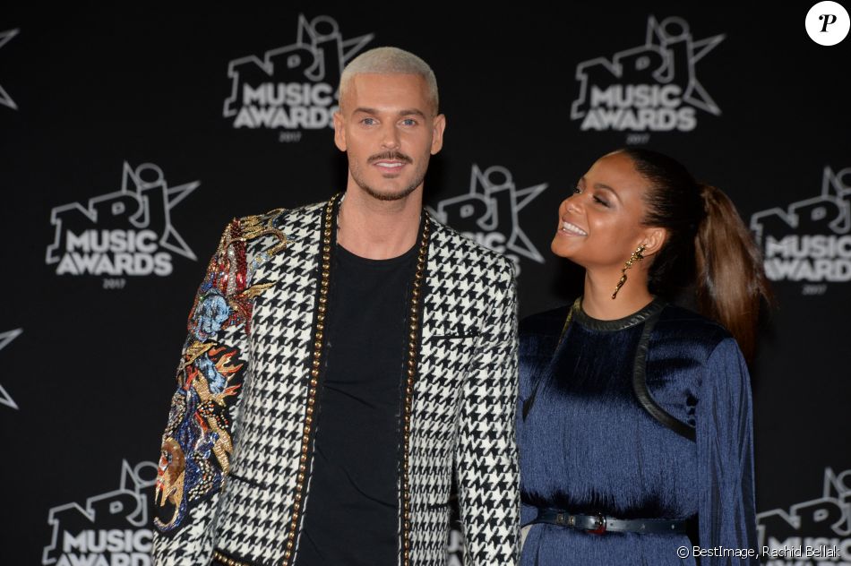 M. Pokora (Matt Pokora) et Christina Milian - 19ème édition des NRJ Music Awards à Cannes le 4 novembre 2017. © Rachid Bellak/Bestimage