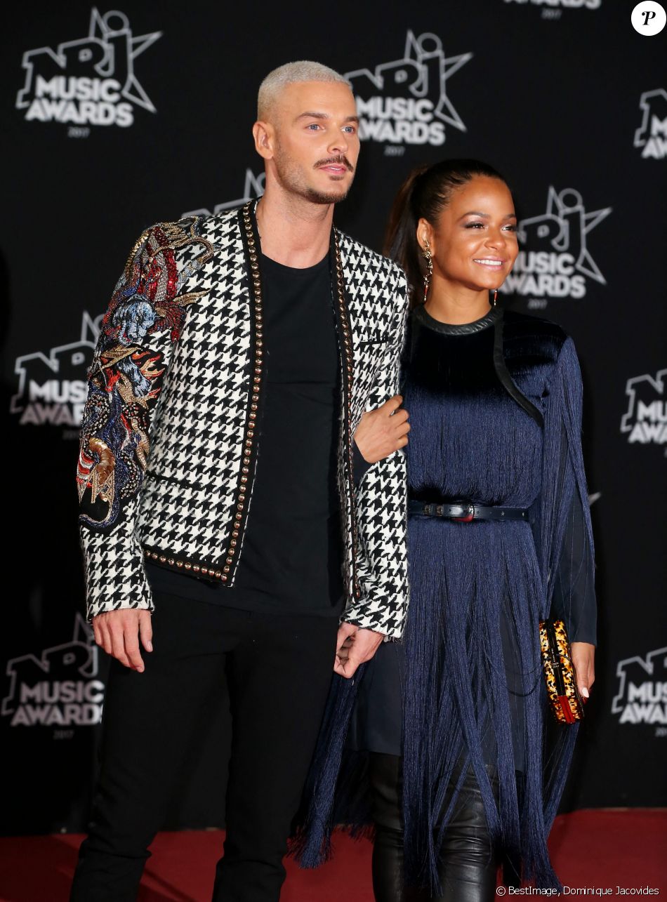 M. Pokora (Matt Pokora) et Christina Milian - 19ème édition des NRJ Music Awards à Cannes le 4 novembre 2017. © Dominique Jacovides/Bestimage