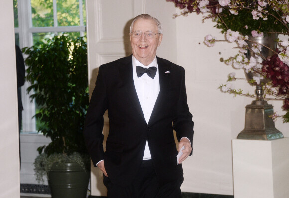 Walter Mondale, ancien vice-président de Jimmy Carter, est mort à 93 ans. Ici lors d'un dîner d'Etat à Washington.