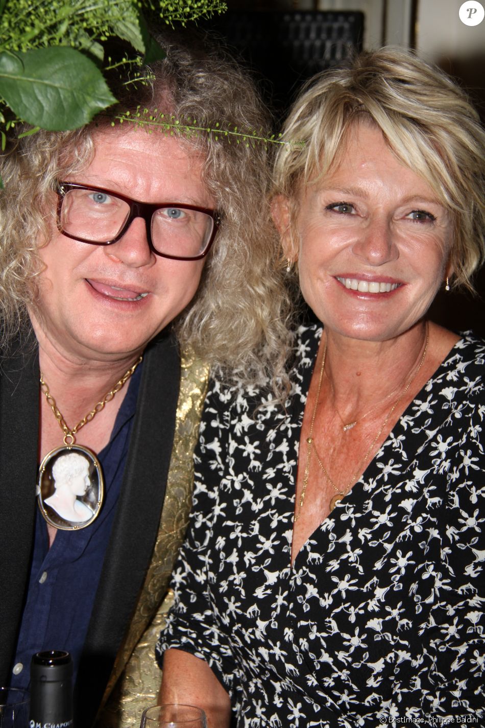 Exclusif - Pierre-Jean Chalençon et Sophie Davant - Soirée du 1er afterwork au palais Vivienne à Paris, France, le 12 juin 2018. © Philippe Baldini/Bestimage