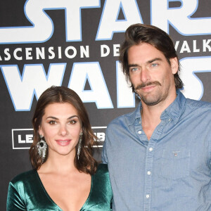 Camille Lacourt et sa compagne Alice Detollenaere (Miss Bourgogne 2010) - Avant-première du film "Star Wars : L'ascension de Skywalker" au cinéma Le Grand Rex à Paris, le 17 décembre 2019. © Coadic Guirec/Bestimage