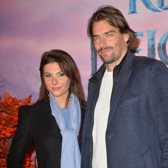 Camille Lacourt et sa compagne Alice Detollenaere (Miss Bourgogne 2010) - Projection exceptionelle de "La Reine des Neiges 2 " au Grand Rex à Paris le 13 novembre 2019. © Veeren Ramsamy/Bestimage