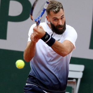 Benoit Paire se qualifie pour le deuxième tour des internationaux de tennis de Roland-Garros à Paris face au coréen Soonwoo Kwon (7-5, 6-4, 6-4) le 27 septembre 2020. © Dominique Jacovides / Bestimage