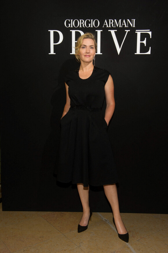 Kate Winslet - Célébrités au défilé de mode "Giorgio Armani" Haute-Couture automne-hiver 2017/2018 au Palais de Chaillot à Paris, France, le 4 juillet 2017.