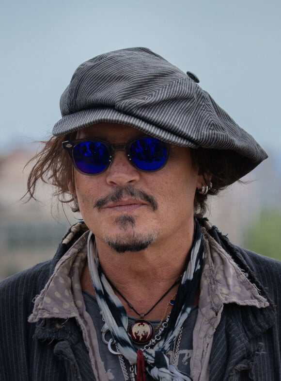 L'acteur américain Johnny Depp présente le film "Minamata" lors de la 5ème édition du BCN Film Fest à Barcelone, Espagne, le 16 avril 2021.