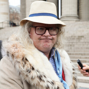 Pierre-Jean Chalençon - Arrivées à la messe anniversaire à la mémoire de Pierre Cardin en l'église de La Madeleine à Paris. Le 29 janvier 2021 