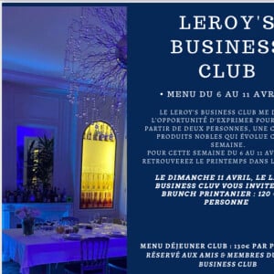 Le menu du 6 au 11 avril 2021 du chef Leroy