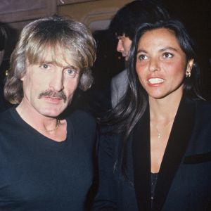 Archives - Le chanteur Christophe et sa femme Véronique Bevilacqua. Paris. Le 11 juillet 1984.