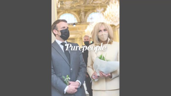 Brigitte Macron : Stylée en beige pour la traditionnelle cérémonie du muguet du 1er mai