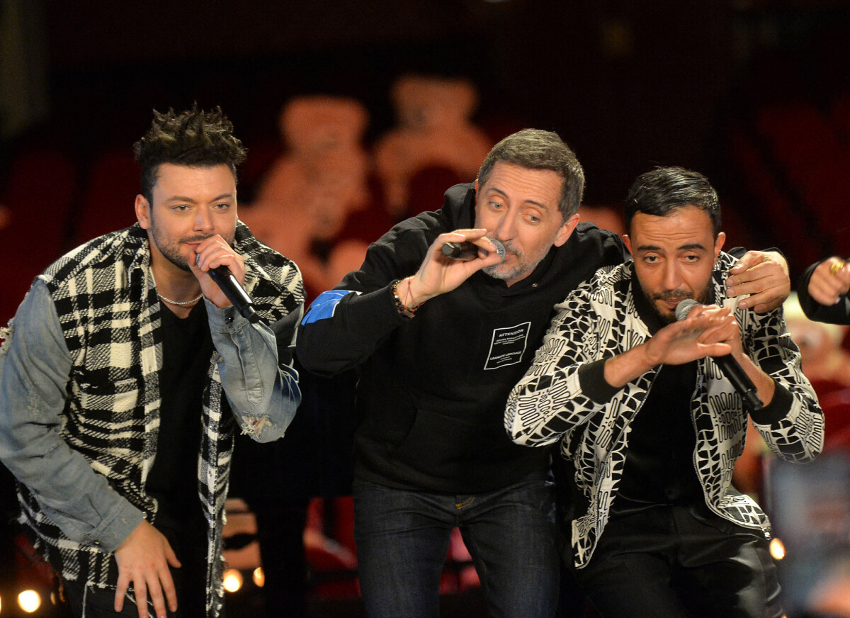 Photo : Exclusif - Gad Elmaleh, Kev Adams lors du livestream "CamKev