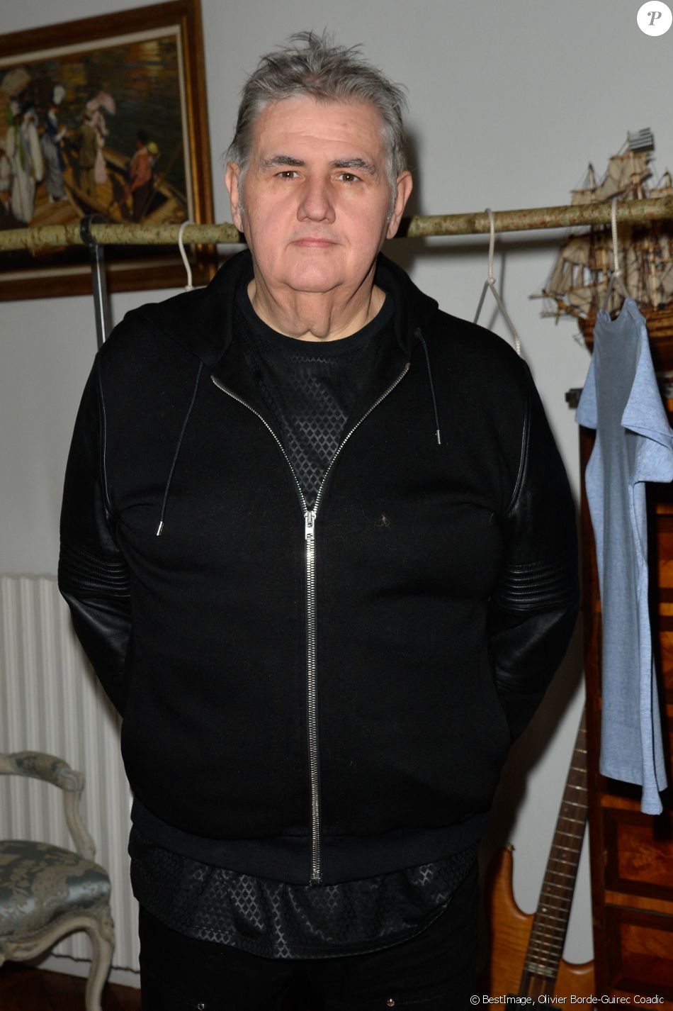Exclusif - Pierre Ménès au cocktail organisé pour le lancement de "Lucky Mum". Paris, le 10 mai 2017. © Olivier Borde-Guirec Coadic/Bestimage