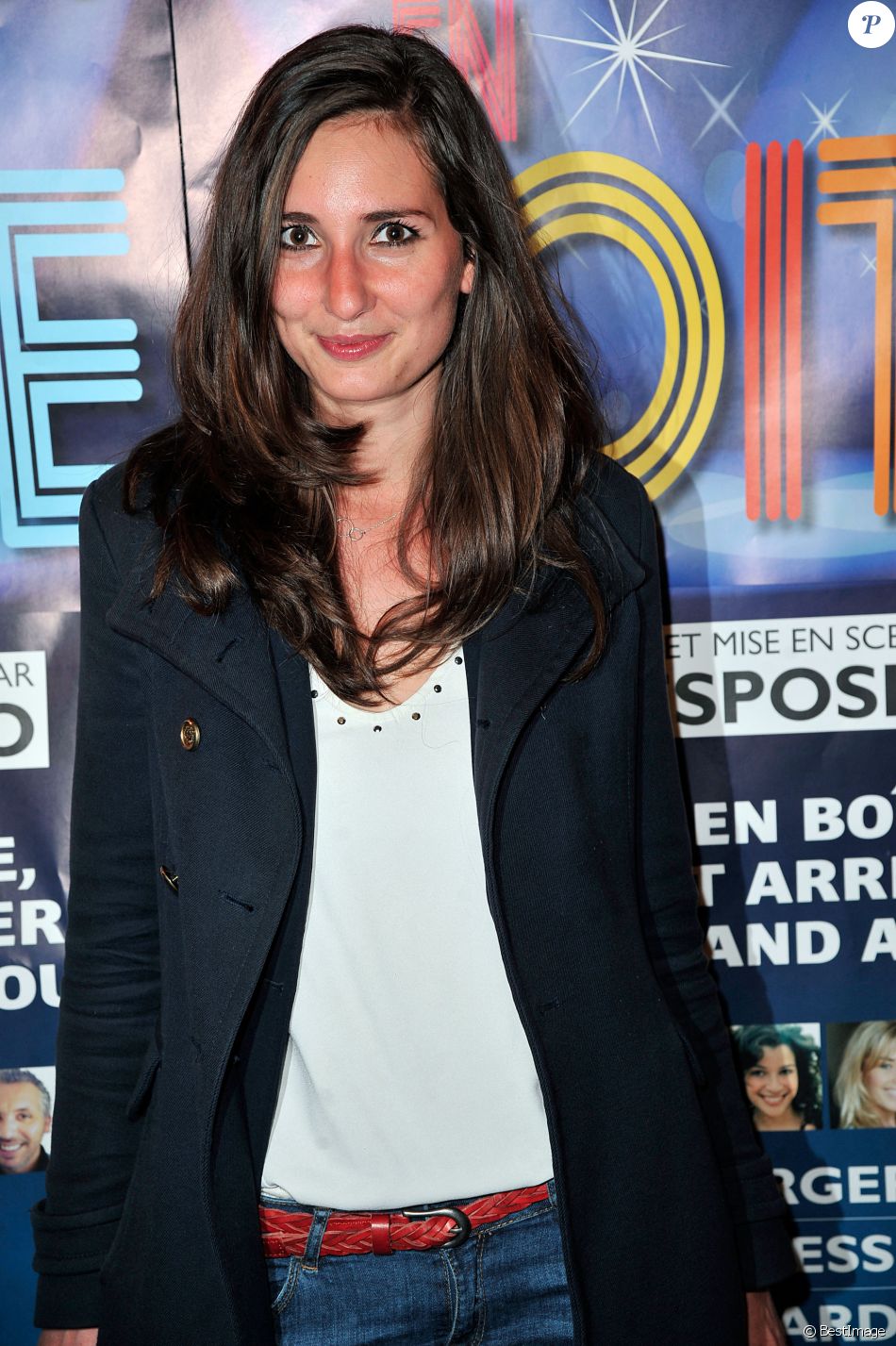Marie Portolano - Générale de la pièce de théâtre "Rendez-vous en boîte" au théâtre de La Gaîté Montparnasse à Paris, le 7 avril 2014.