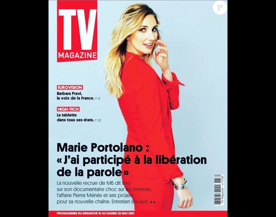 Marie Portolano en couv de "TV Magazine"