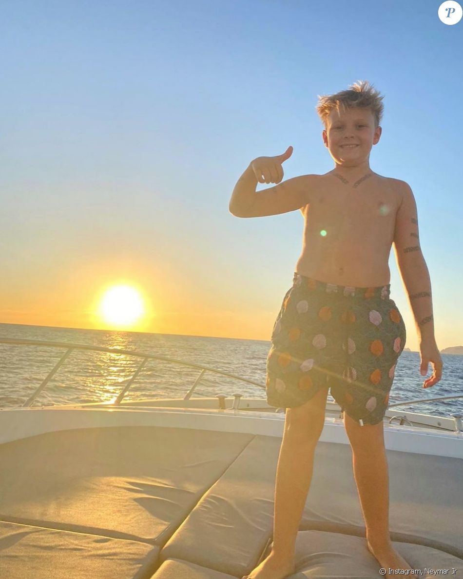 Davi Lucca, le fils de Neymar Jr et son ex-compagne Carolina Dantas. Août 2020.