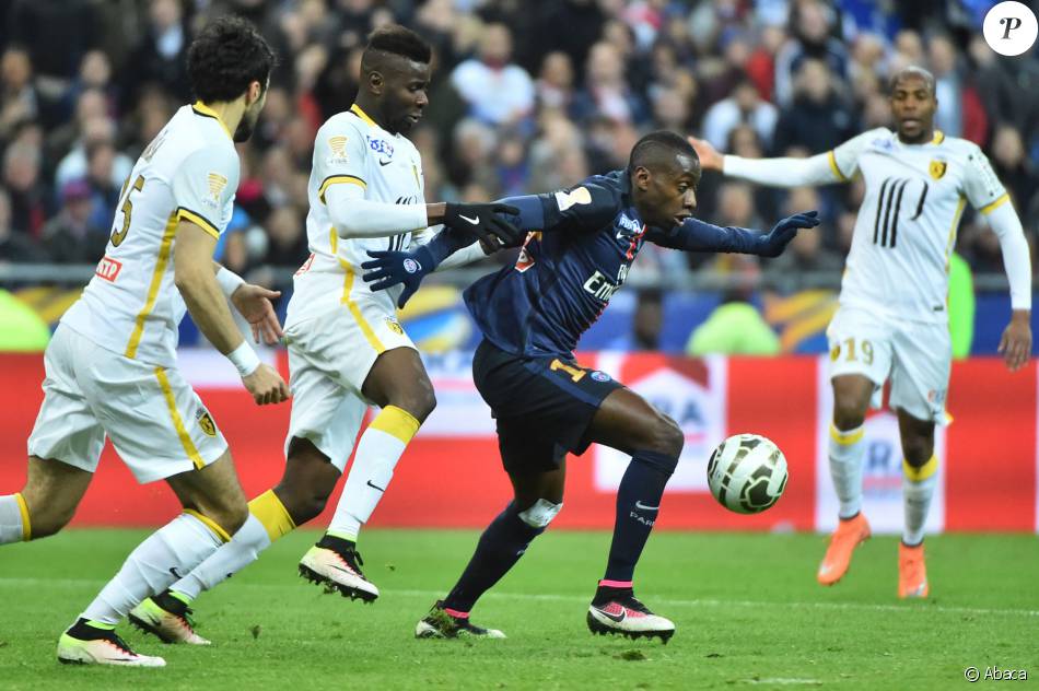 Blaise Matuidi lors du match PSG-Lille en finale de Coupe de la Ligue. Saint-Denis, le 23 avril 2016.