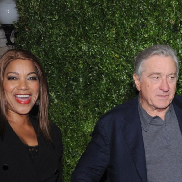 Robert De Niro et son ex femme Grace Hightower à la soirée Tribeca Film Festival Artists organisée par Chanel au restaurant "Balthazar" dans le quartier de Soho à New York, le 23 avril 2018.