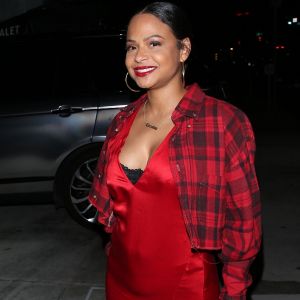 Christina Milian à la fête d'anniversaire privée du patron de "Pretty Little Thing" au restaurant General Admission à Studio City, Los Angeles.