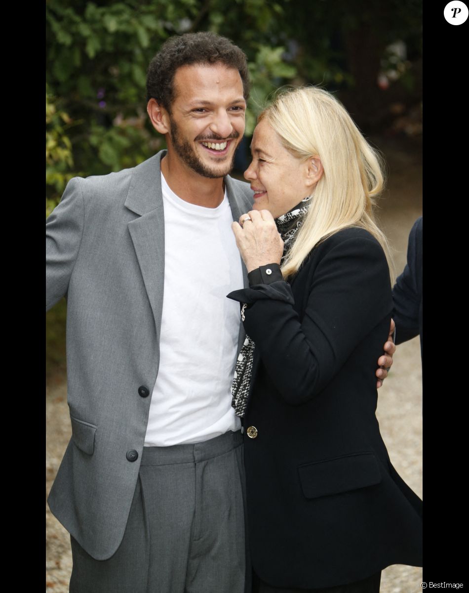 Vincent Dedienne, Emmanuelle Béart du film "L'étreinte" - Festival du film Francophone d'Angoulême 2020, le 30 août 2020. © Christophe Aubert via Bestimage