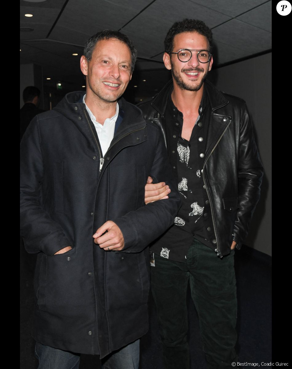 Marc-Olivier Fogiel et Vincent Dedienne - Générale du nouveau spectacle "Muriel Robin et Pof !" au Palais des Sports à Paris, le 3 octobre 2019. © Coadic Guirec/Bestimage