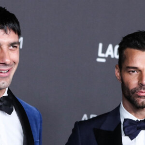 Jwan Yosef et son mari Ricky Martin au photocall de la soirée "LACMA Art + Film Gala" au Los Angeles County Museum of Art.