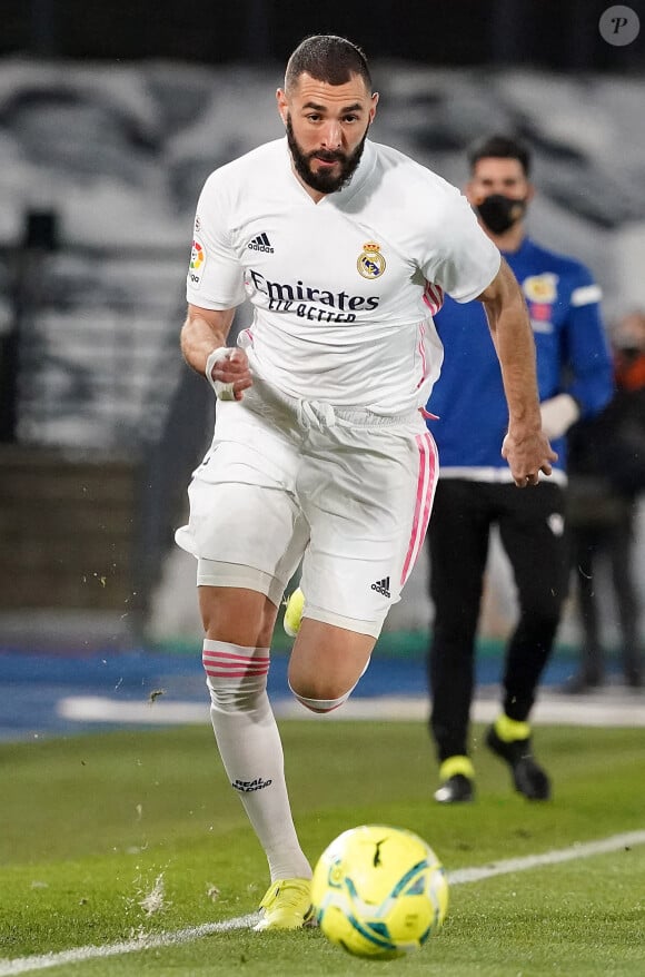 Karim Benzema - Le Real Madrid s'impose contre Getafe en Liga (2 - 0), le 9 février 2021.