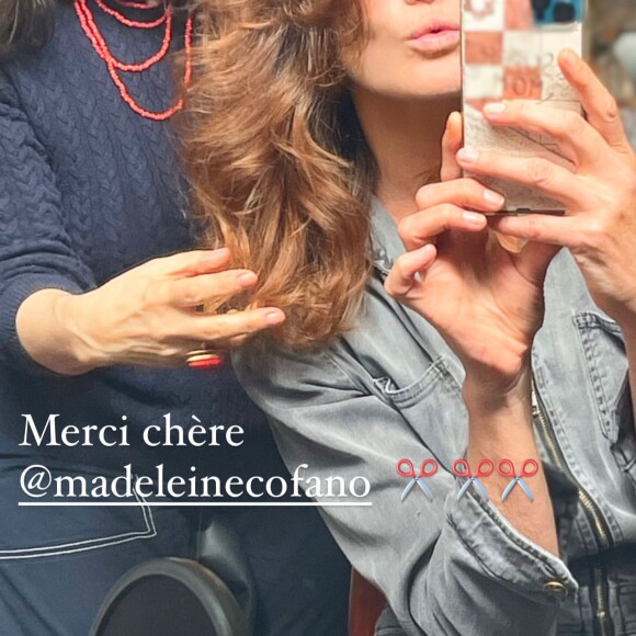 Carla Bruni et sa coiffeuse Madeleine Cofano, mardi 18 mai.