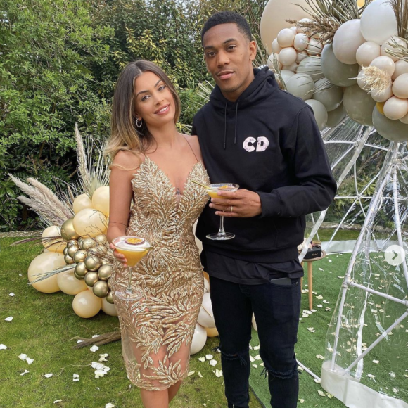 Mélanie Da Cruz, candidate de télé-réalité, et son amoureux le footballeur Anthony Martial.