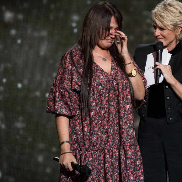 Sophie Davant - Enregistrement de l'émission "La Lettre" au Théâtre du Châtelet à Paris. Le 23 octobre 2019. © Cyril Moreau / Bestimage