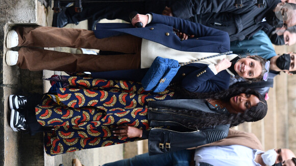 Christy Turlington, Naomi Campbell - Sortie du défilé haute couture printemps/été 2021 Fendi à Paris le 27 janvier 2021. 