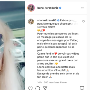 Shanna Kress inquiète pour son amie Loana qui voyage en voiture sans permis à travers la France - Instagram