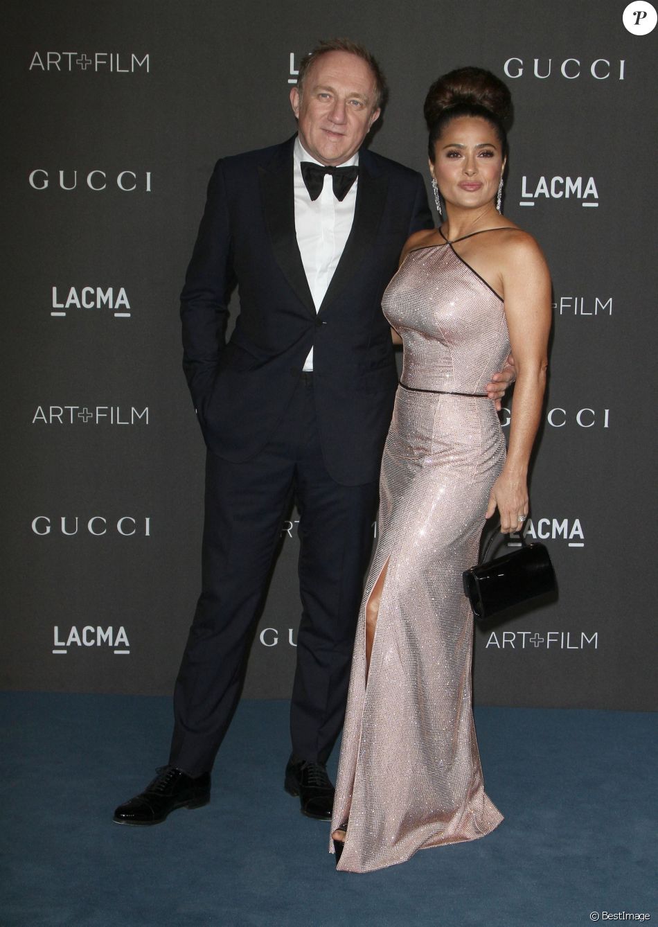 FrancoisHenri Pinault et sa femme Salma Hayek au photocall de la