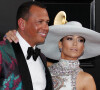Alex Rodriguez et Jennifer Lopez - Les célébrités posent lors du photocall de la soirée des Grammy Awards au Staples Center de Los Angeles.