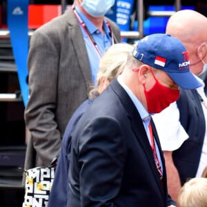 Le prince Albert II de Monaco a visité avec ses enfants, le prince héréditaires Jacques et sa soeur la princesse Gabriella, les stands avant les essais officiels du 78eme Grand Prix de F1 de Monaco le 22 mai 2021. © Bruno Bebert/Bestimage