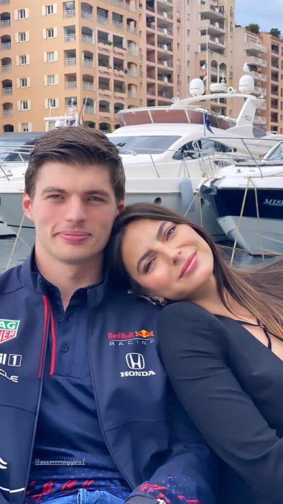 Max Verstappen et Kelly Piquet au Grand prix de formule 1 de Monaco 2021.