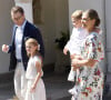 La princesse Victoria de Suède célèbre ses 42 ans accompagnée de son mari le prince Daniel de Suède, de leurs enfants Estelle de Suède et Oscar de Suède et de ses parents le roi Carl XVI Gustav de Suède et la reine Silvia de Suède à la Villa Solliden en Suède, le 14 juillet 2019.