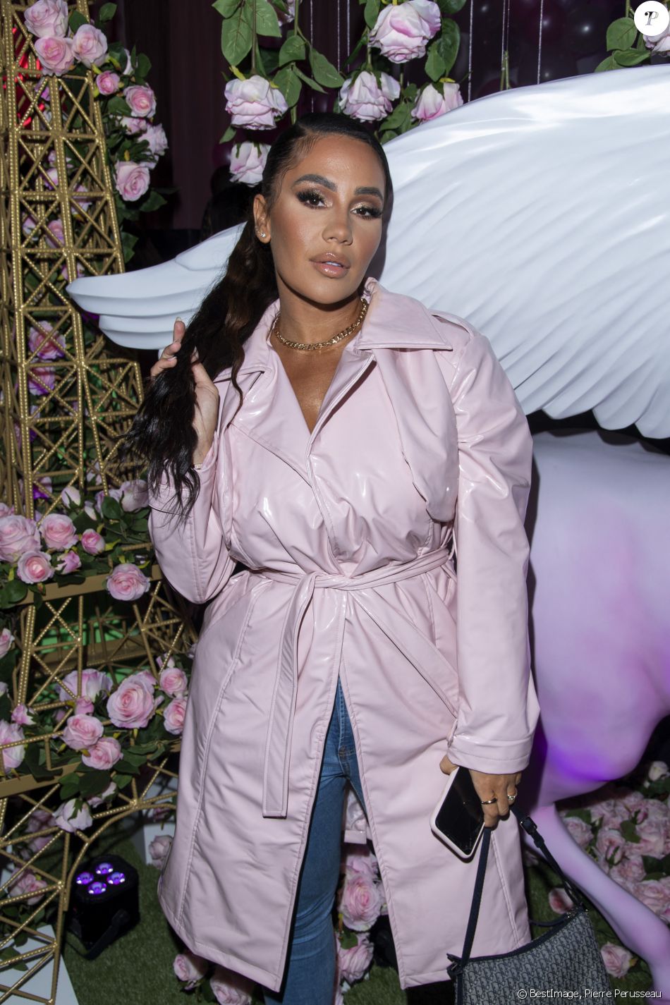 Exclusif - Milla Jasmine lors de l'ouverture du tout nouveau showroom parisien PrettyLittleThing parrainée par Sananas, rue Saint-Florentin dans le 8ème arrondissement de Paris, France, le 3 mars 2020, en marge de la semaine de la mode de Paris. © Pierre Perusseau/Bestimage