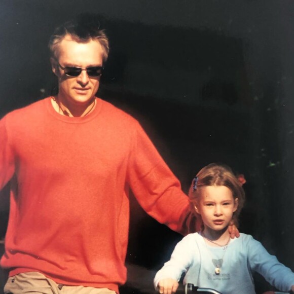 Ilona Smet et son père David Hallyday. Photo publiée sur Instagram le 21 juin 2020.