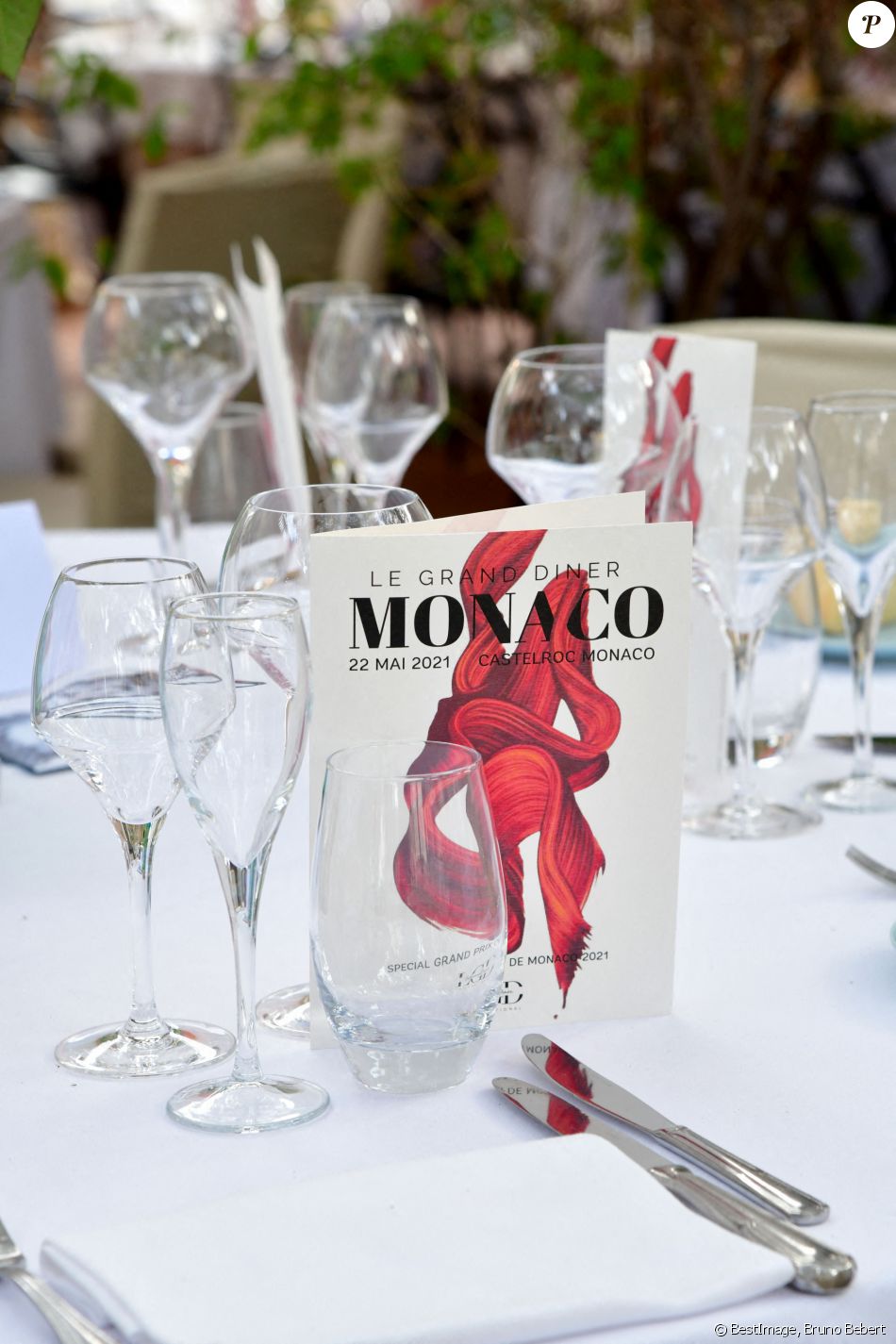 Exclusif - Illustration - Le Grand Dîner s'est installé à Monaco pendant le 78ème Grand Prix de Formule 1 au Castel Roc, l'établissement situé en face du palais princier, le 22 mai 2021. © Bruno Bebert/Bestimage