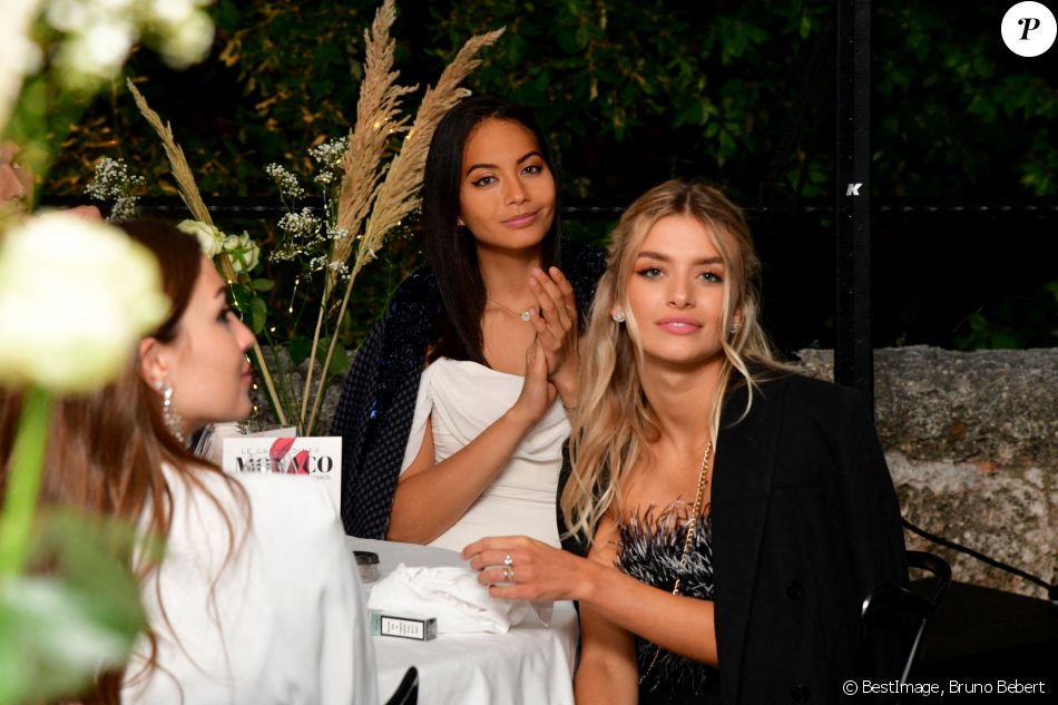 Exclusif - Vaimalama Chaves (Miss France 2019) et Lou Ruat (1ère dauphine Miss France 2020 - Le Grand Dîner s'est installé à Monaco pendant le 78ème Grand Prix de Formule 1 au Castel Roc, l'établissement situé en face du palais princier, le 22 mai 2021. © Bruno Bebert/Bestimage