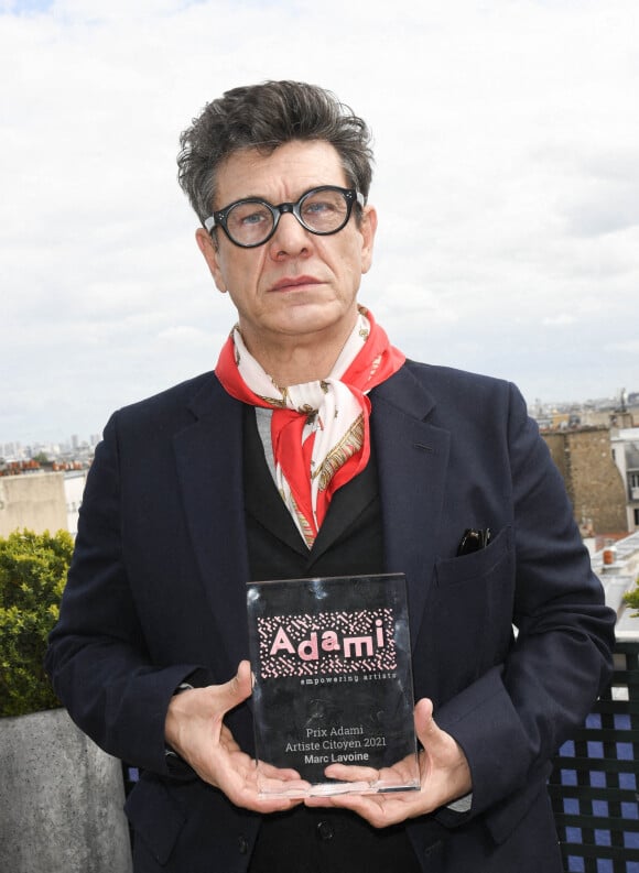Exclusif - Marc Lavoine recevant le prix Adami de l'artiste citoyen 2021. © Coadic Guirec/Bestimage