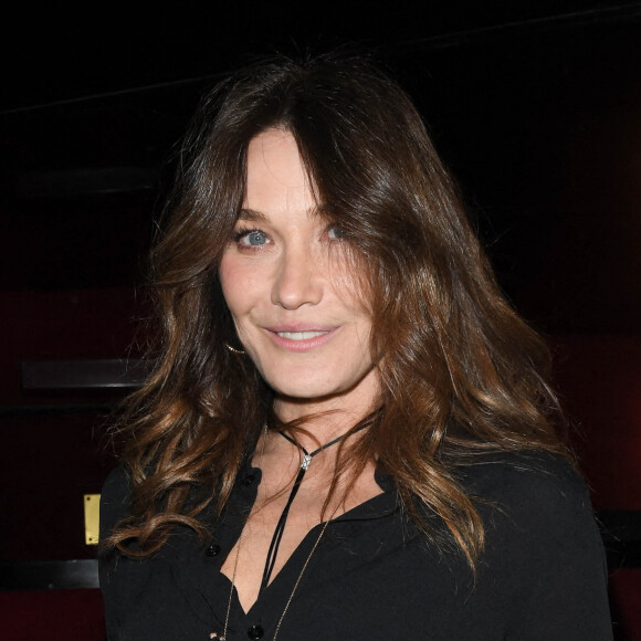 Exclusif - Carla Bruni Sarkozy - Backstage de l'enregistrement de l'émission "Sidaction, ensemble contre le Sida - Merci Line" au Paradis Latin à Paris. © C.Guirec-C.Moreau / Bestimage