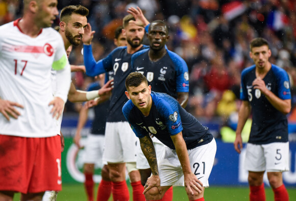 Lucas Hernandez ( 21 - France ) - Match de qualification pour l'Euro2020 "France - Turquie (1-1)" au Stade de France, Saint-Denis, le 14 octobre 2019. 