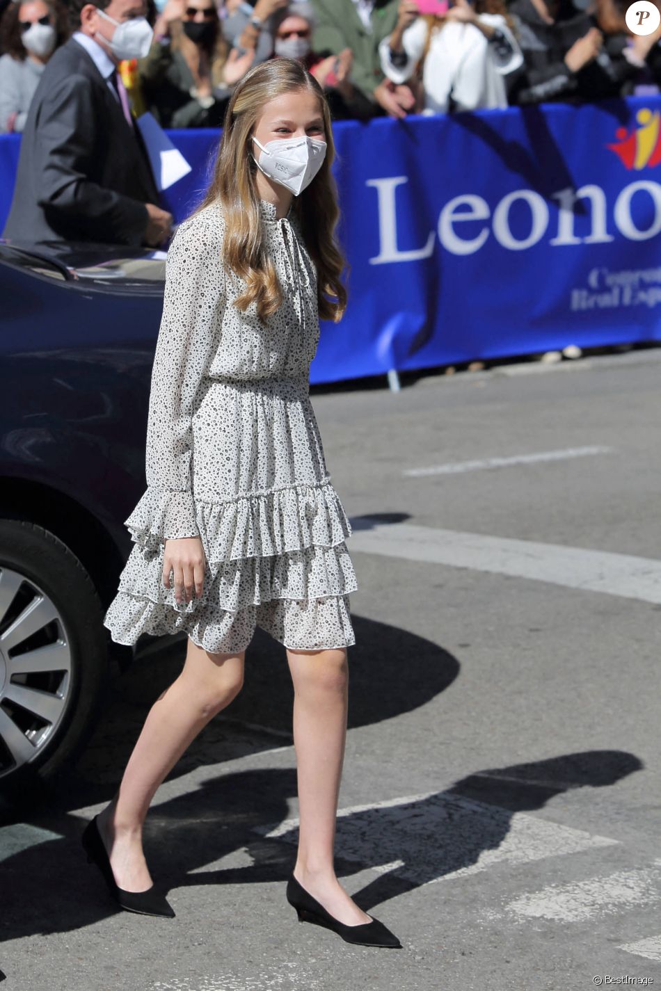 La princesse Leonor d'Espagne assiste au 30ème anniversaire de l'institut Cervantes à Madrid le 24 mars 2021.